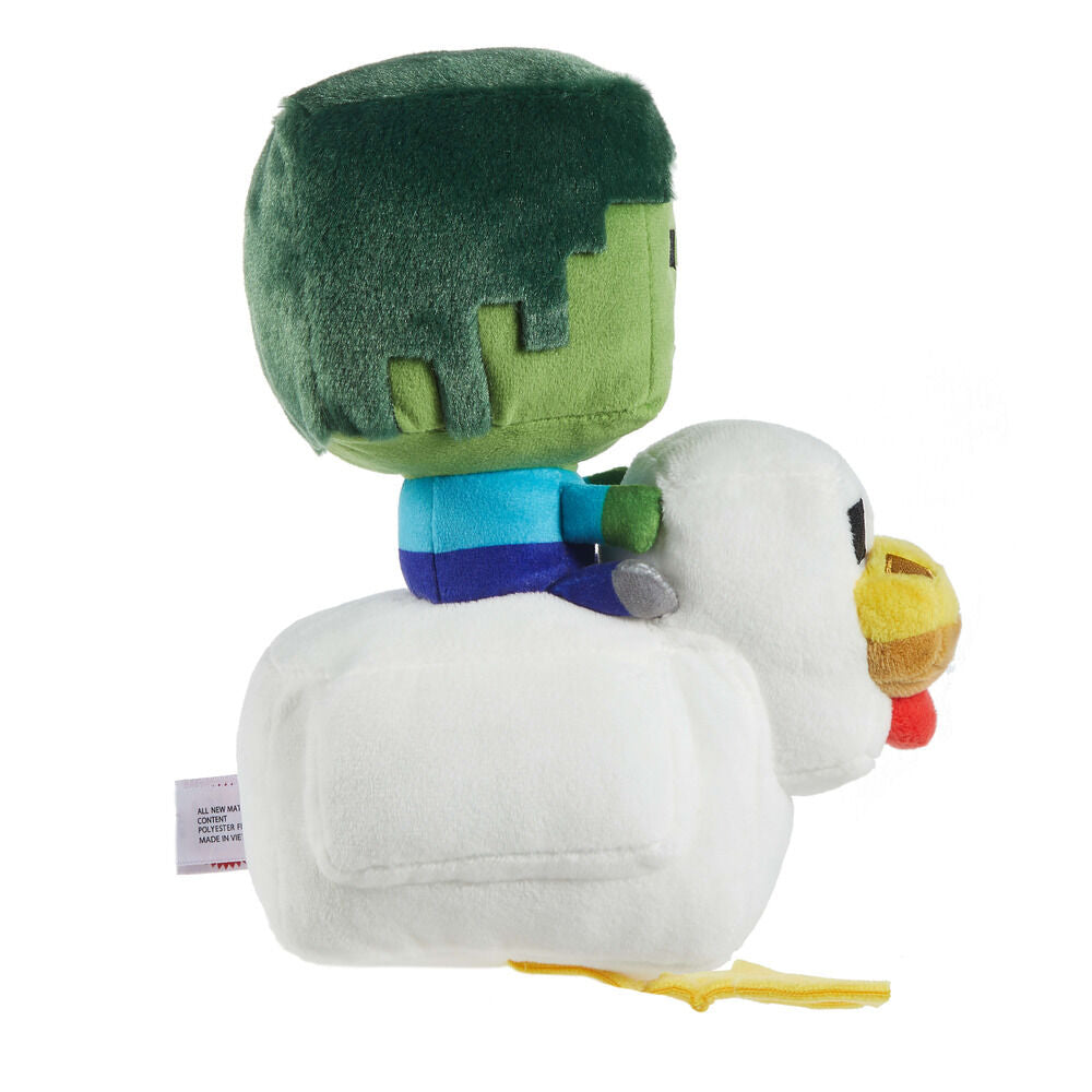 Minecraft Deluxe Peluche Chicken Jockey 20 cm