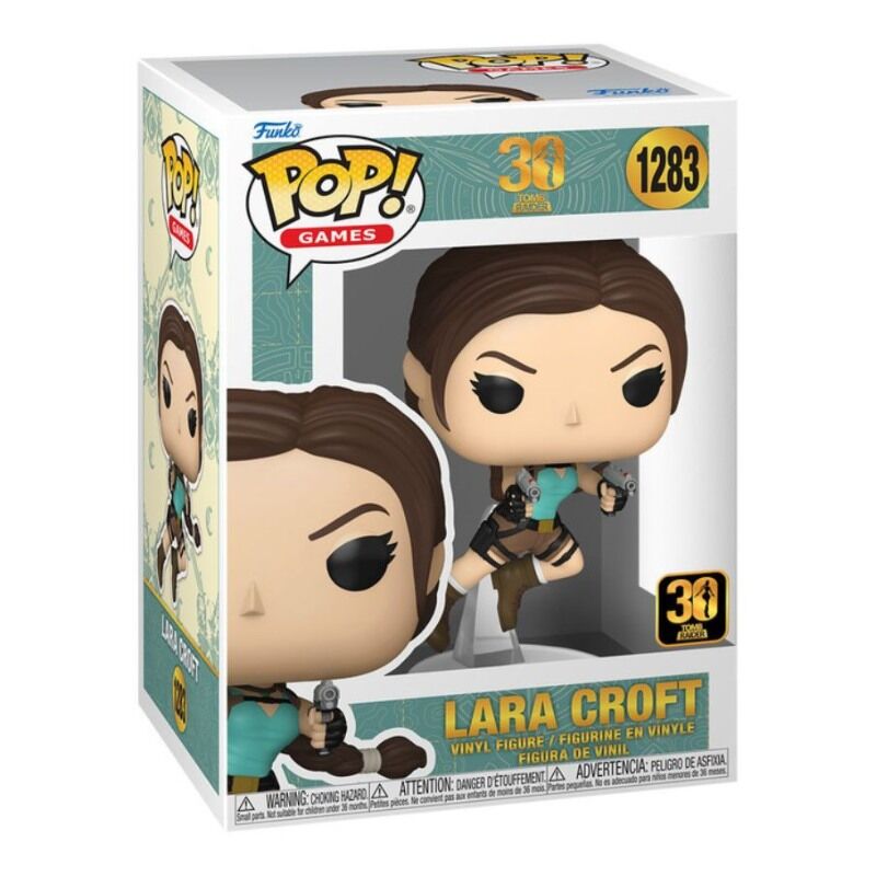 Tomb Raider Figura POP! Games Vinyl Lara Croft (30th Anniversary) 9 cm