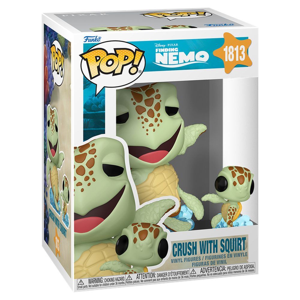 Buscando a Nemo POP! & Buddy Vinyl Figura Crush w/Squirt 9 cm