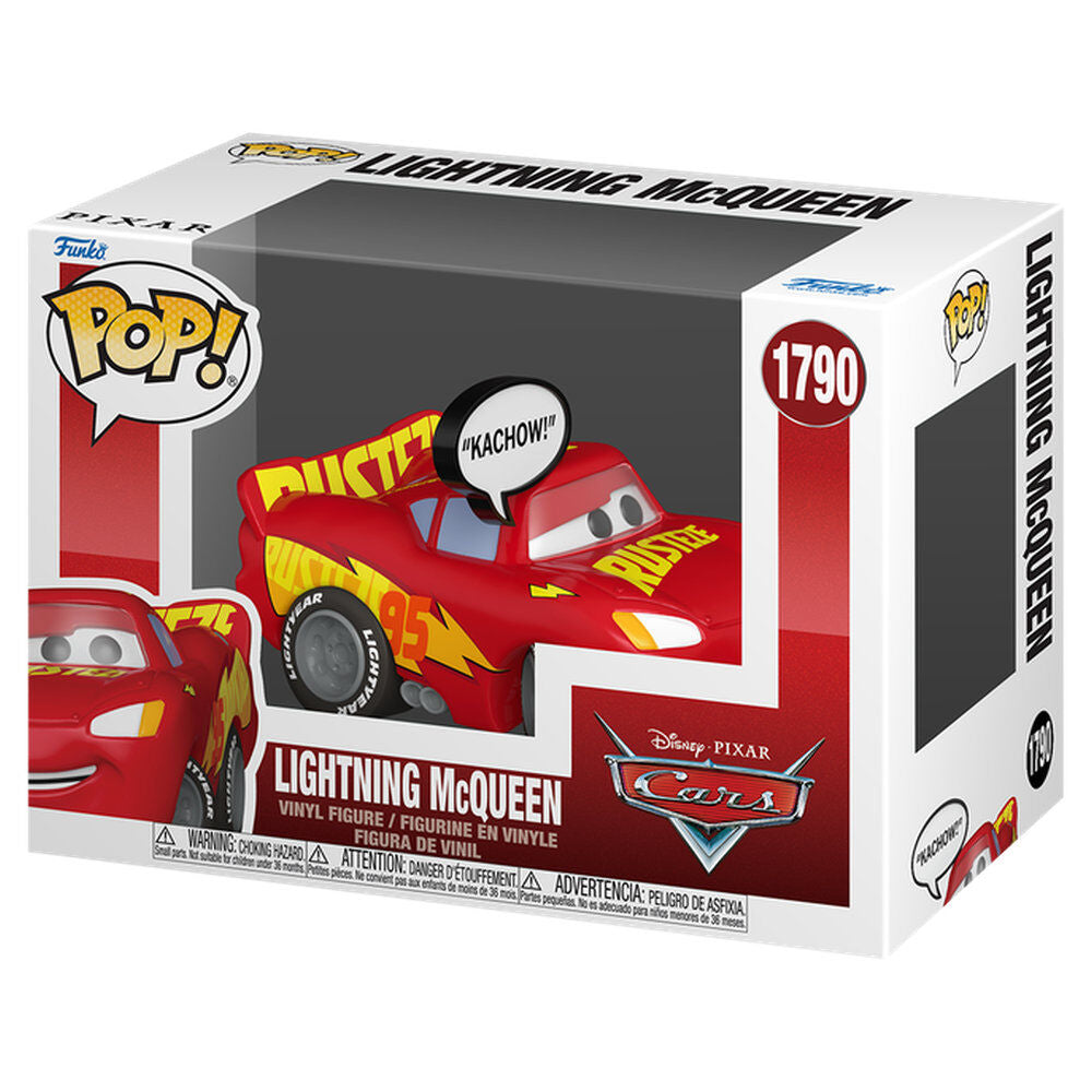 Cars POP! Sayings Vinyl Figura Lighting McQueen (Kachow) 6 cm