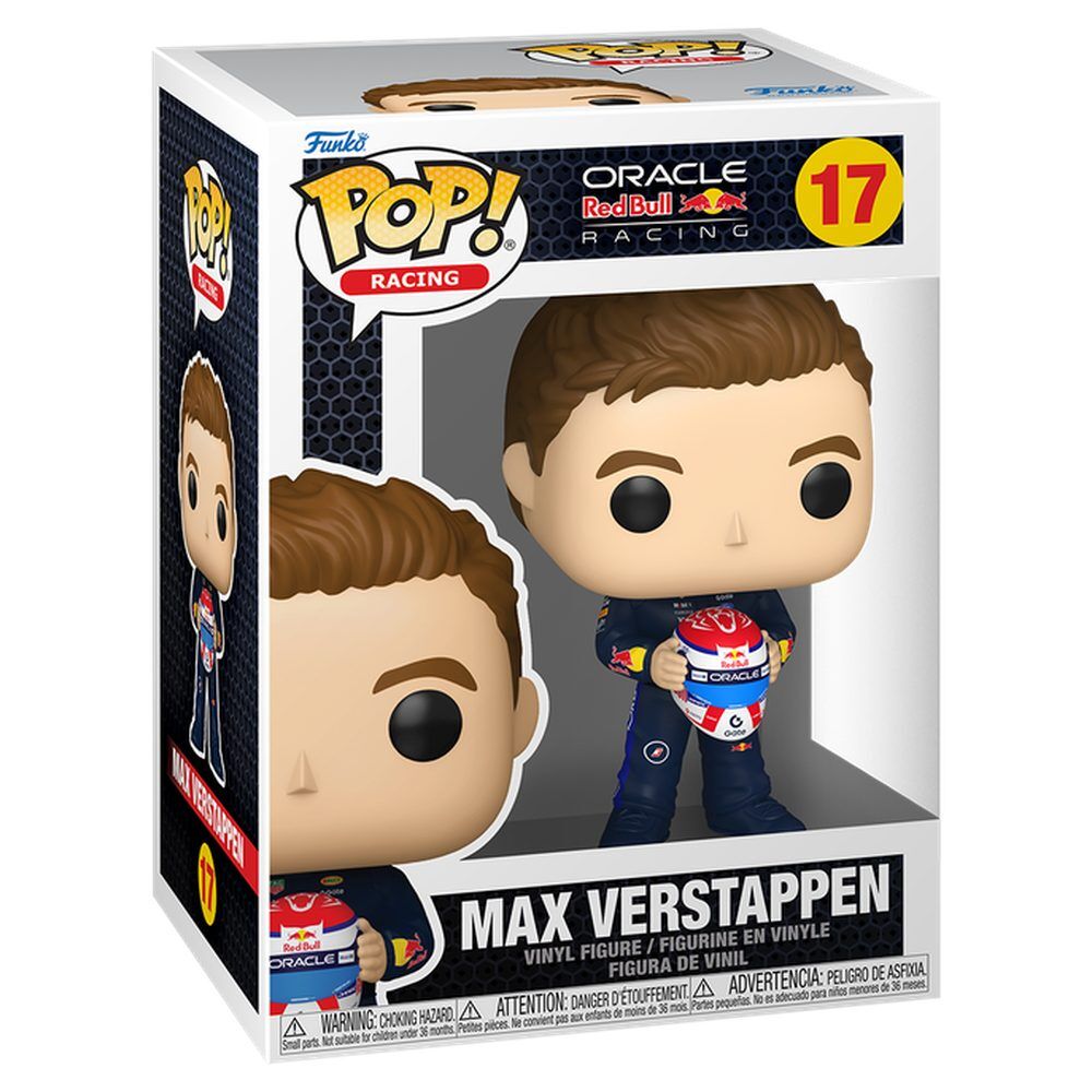 Fórmula 1 Figura POP! Racing Vinyl Verstappen (Holding Helmet) 9 cm