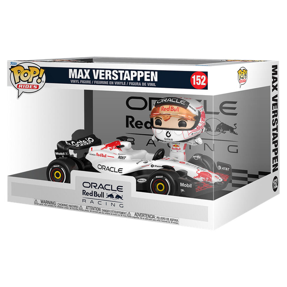 Fórmula 1 POP! Rides Super Deluxe Vinyl Figura Verstappen (White) 15 cm