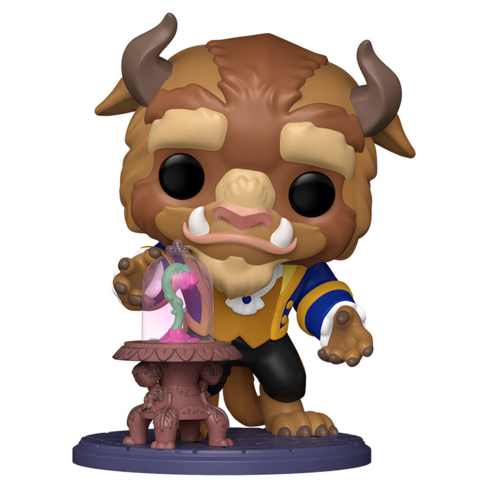 La bella y la bestia Figura POP! Premium Vinyl Beast with Enchanted Rose 15 cm