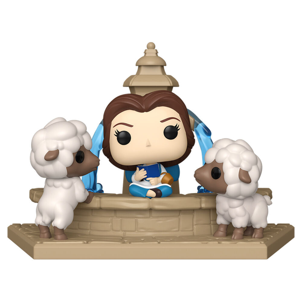 La bella y la bestia POP! Moment Vinyl Figuras Belle at Fountain 15 cm