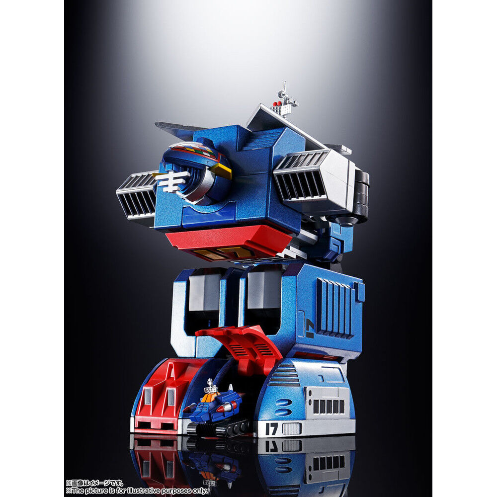 Daitetsujin 17 Figura Diecast Soul of Chogokin GX-101S Daitetsujin 17 & 18 Graviton Box 18 cm