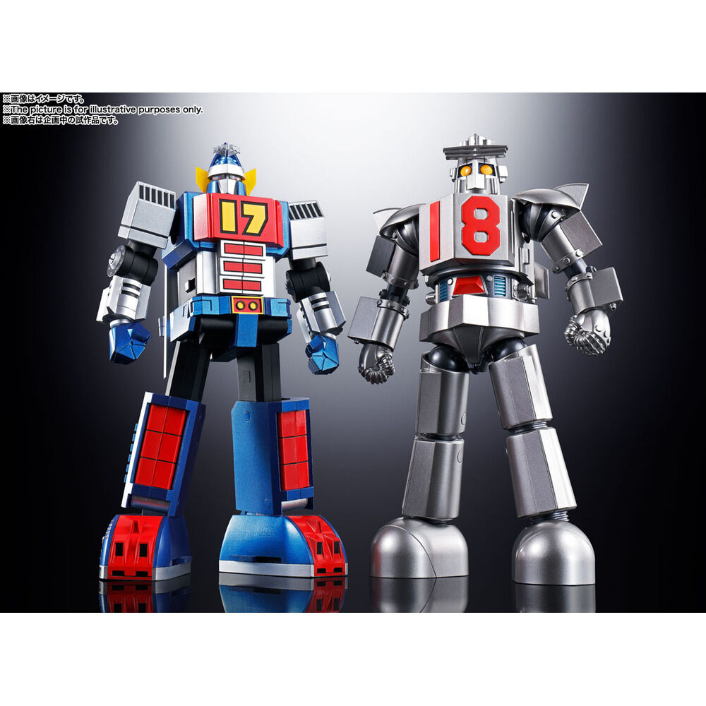 Daitetsujin 17 Figura Diecast Soul of Chogokin GX-101S Daitetsujin 17 & 18 Graviton Box 18 cm