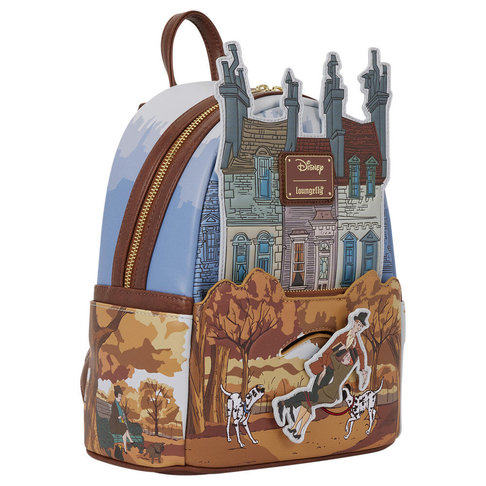 Mochila Roger & Anita 101 Dálmatas Disney Loungefly 26cm
