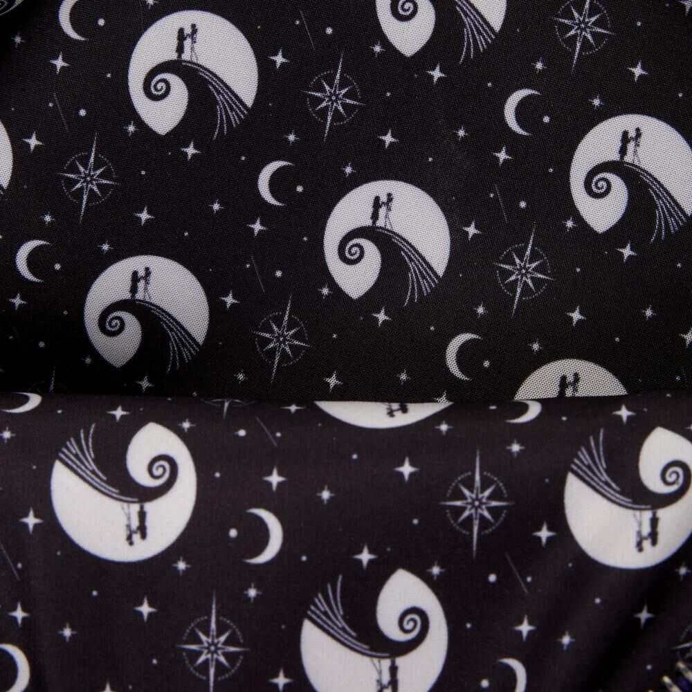 Mochila Jack Skellington & Sally Céu Noturno Pesadelo Antes do Natal Disney Loungefly 26cm