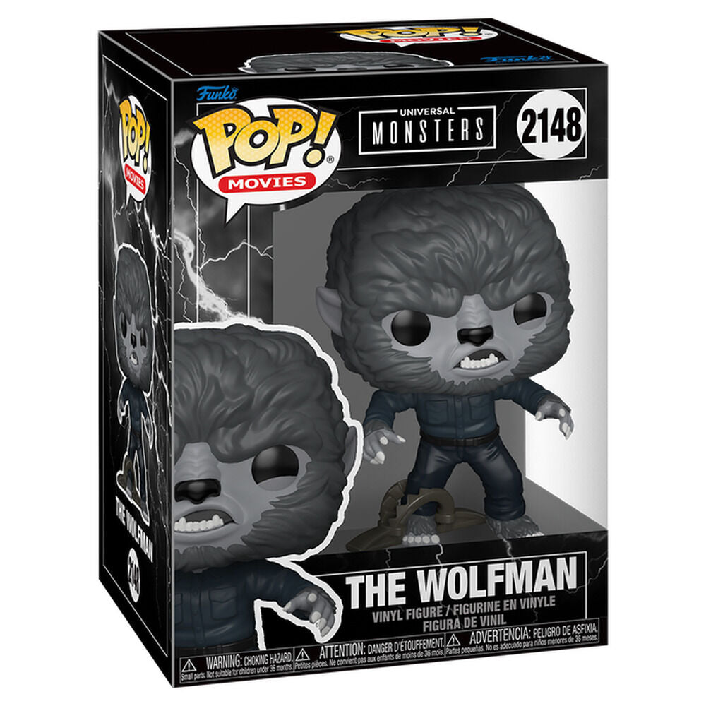 El hombre lobo POP! Movies Vinyl Figura Wolfman w/Trap 9 cm