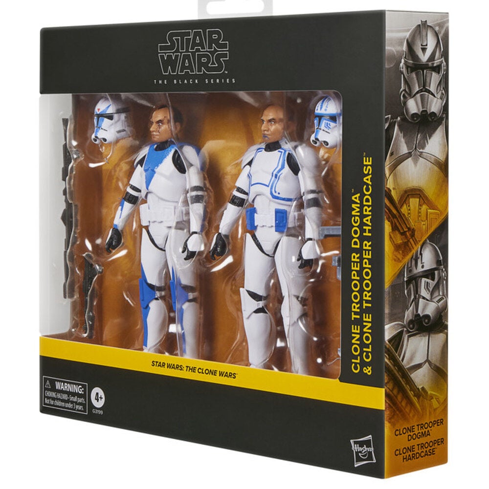 Blister 2 figuras Clone Trooper Dogma & Clone Trooper Hardcase Star Wars 15cm