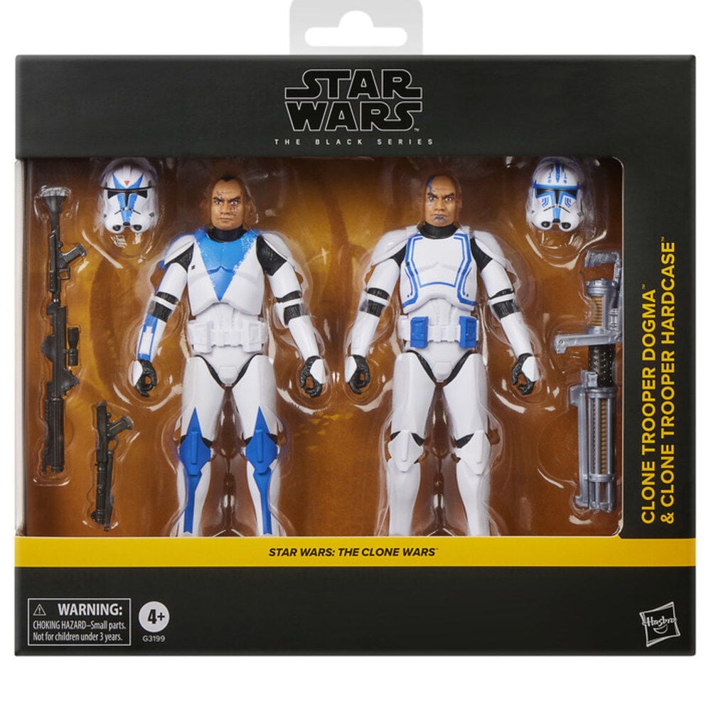 Blister 2 figuras Clone Trooper Dogma & Clone Trooper Hardcase Star Wars 15cm Frikytopia