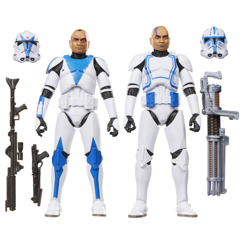 Blister 2 figuras Clone Trooper Dogma & Clone Trooper Hardcase Star Wars 15cm