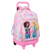 Trolley Compact Extraible Painterly Barbie 45cm