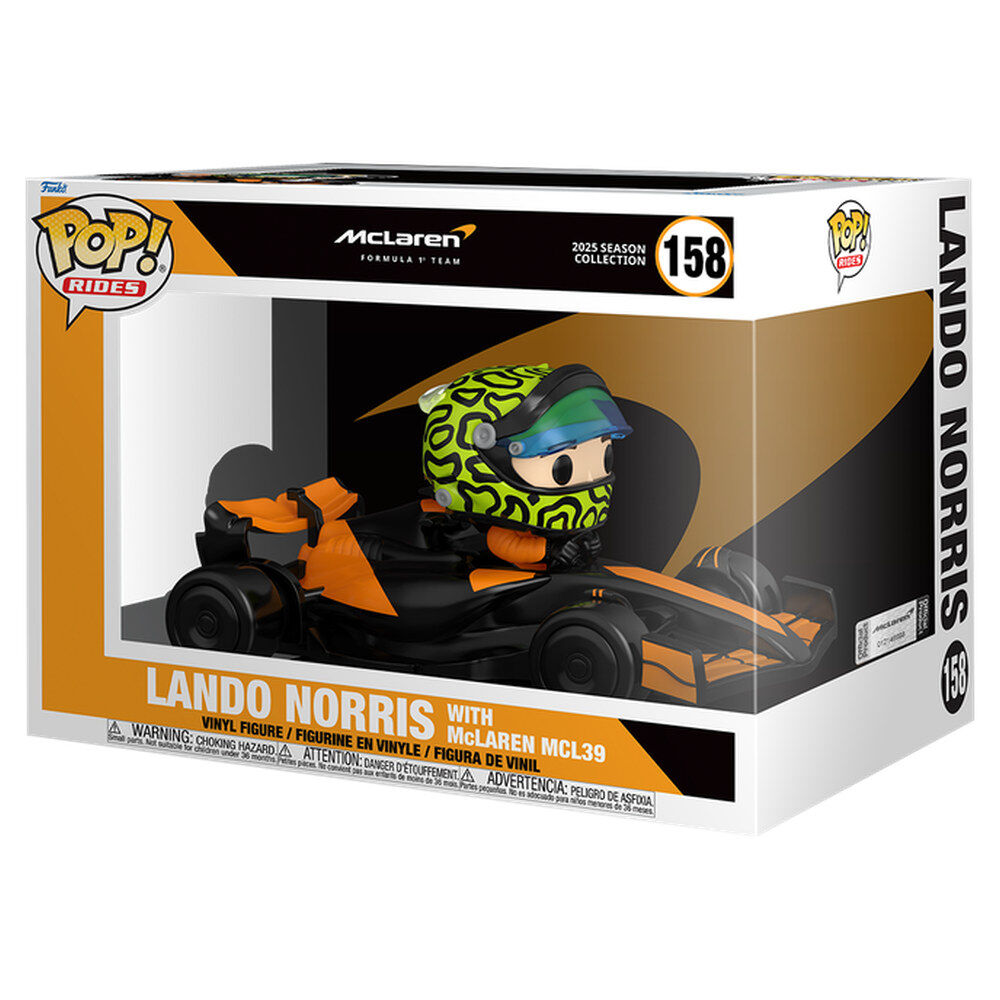 Fórmula 1 POP! Rides Super Deluxe Vinyl Figura McLaren- Norris 15 cm