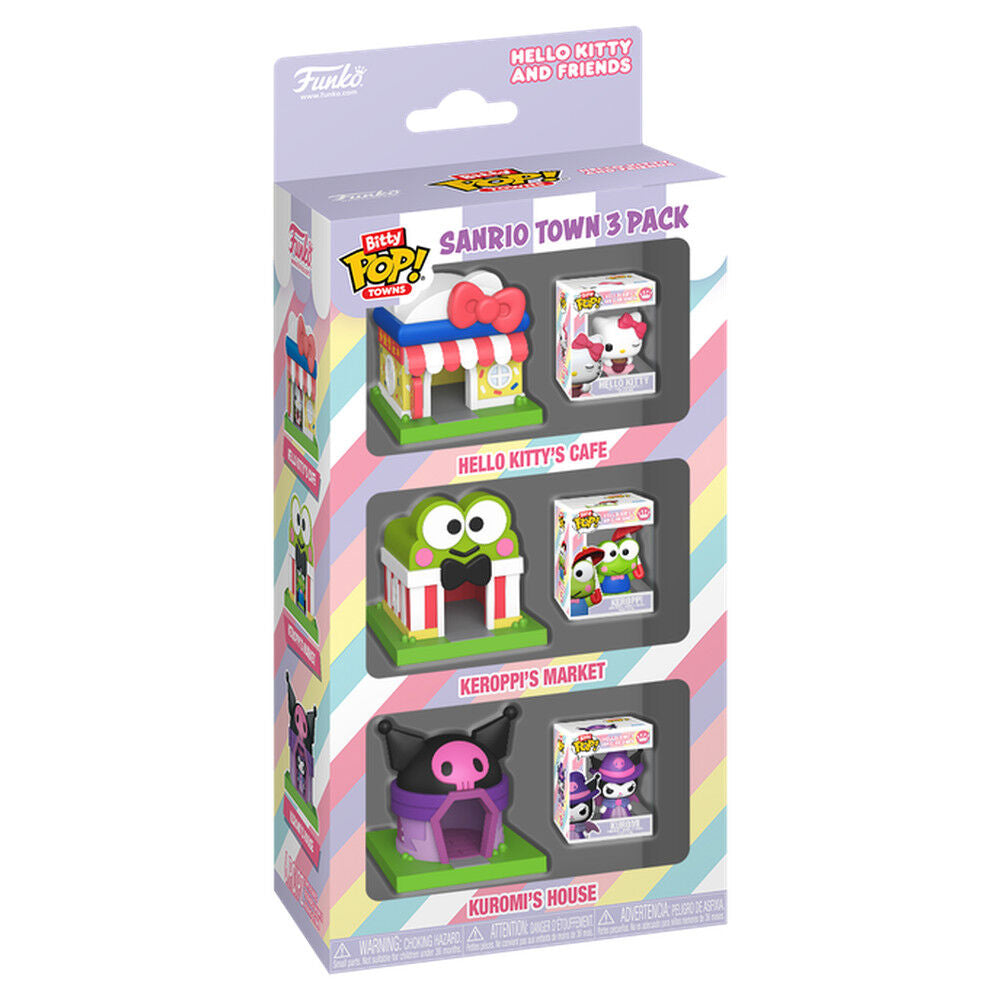 Sanrio Bitty POP! Towns Vinyl Pack de 3 Figuras SanrioTown