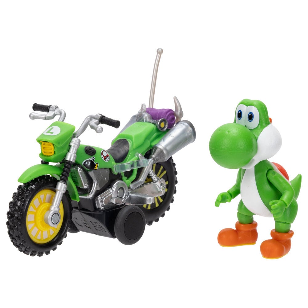 Vehiculo + figura Yoshi Super Mario Galaxy Movie Frikytopia