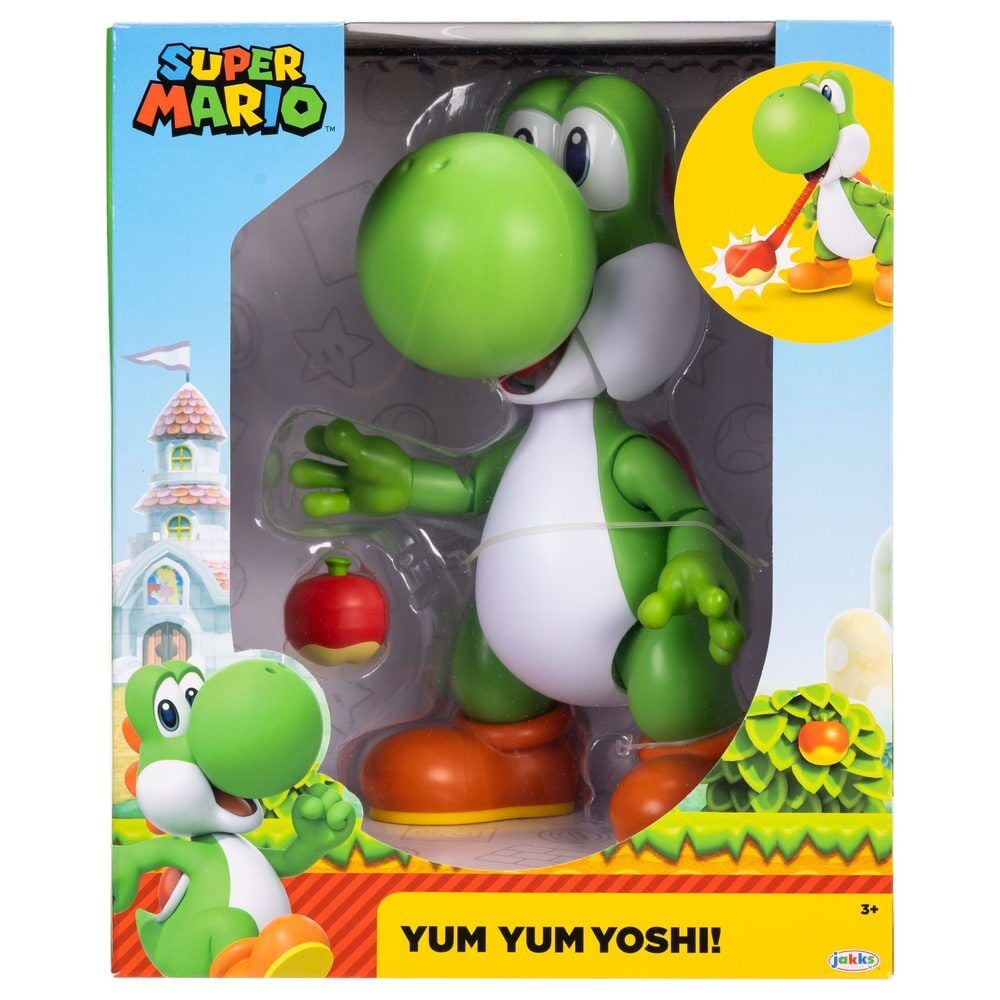 Figura interativa Yum Yum Yoshi Super Mario Bros 20 cm