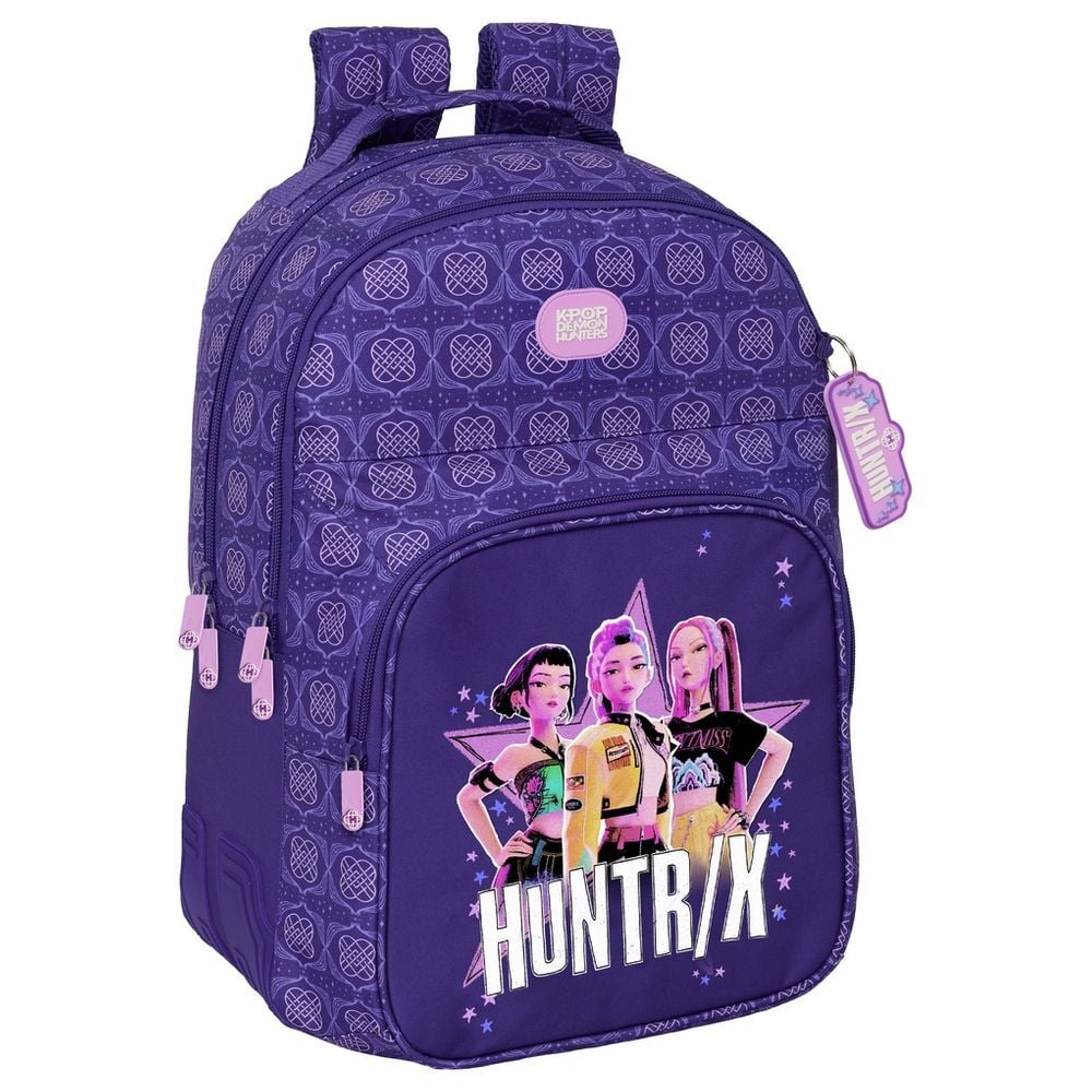 Mochila Figthers Kpop Demon Hunters 42cm adaptable Frikytopia