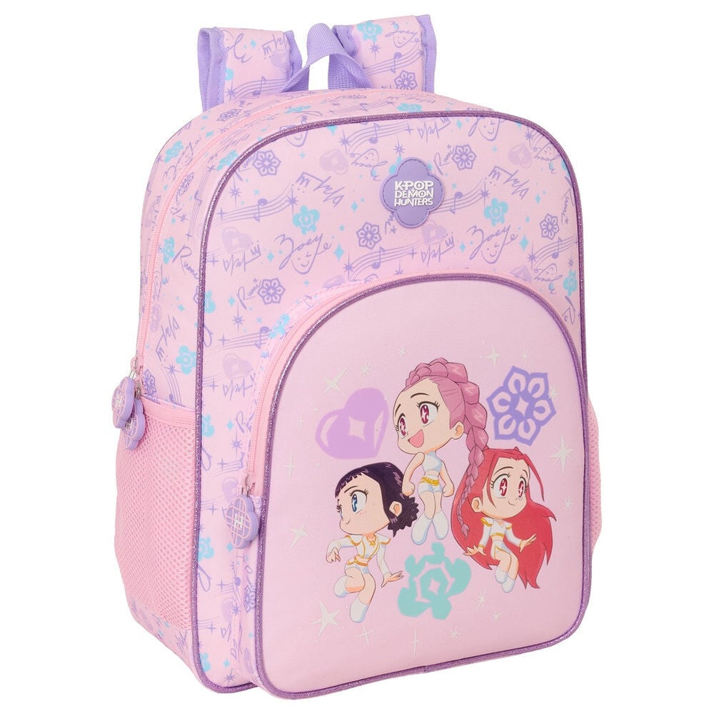 Mochila Chibi Kpop Demon Hunters 38 cm adaptável