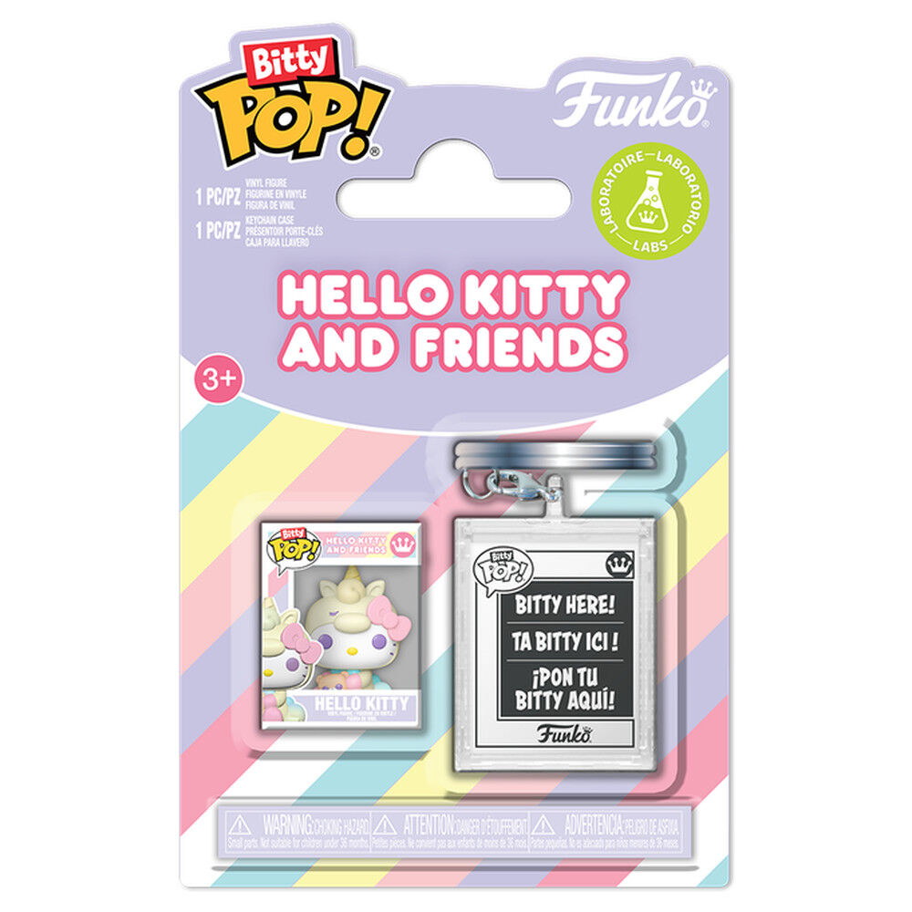 Sanrio Pack de 2 Figuras Bitty POP! & Accessory Vinyl Hello Kitty w/KCHN 2 cm