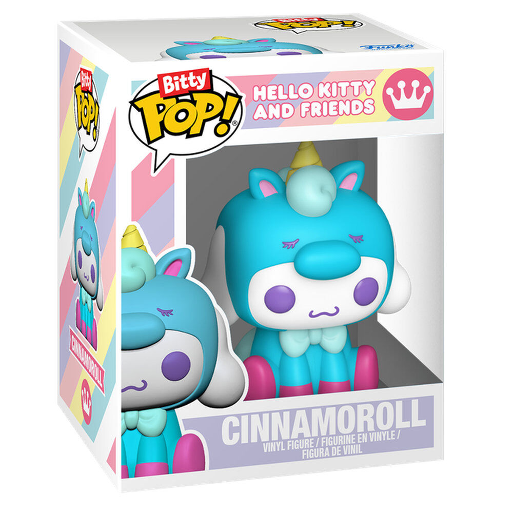 Sanrio Pack de 2 Figuras Bitty POP! & Accessory Vinyl Cinnamoroll w/KCHN 2 cm