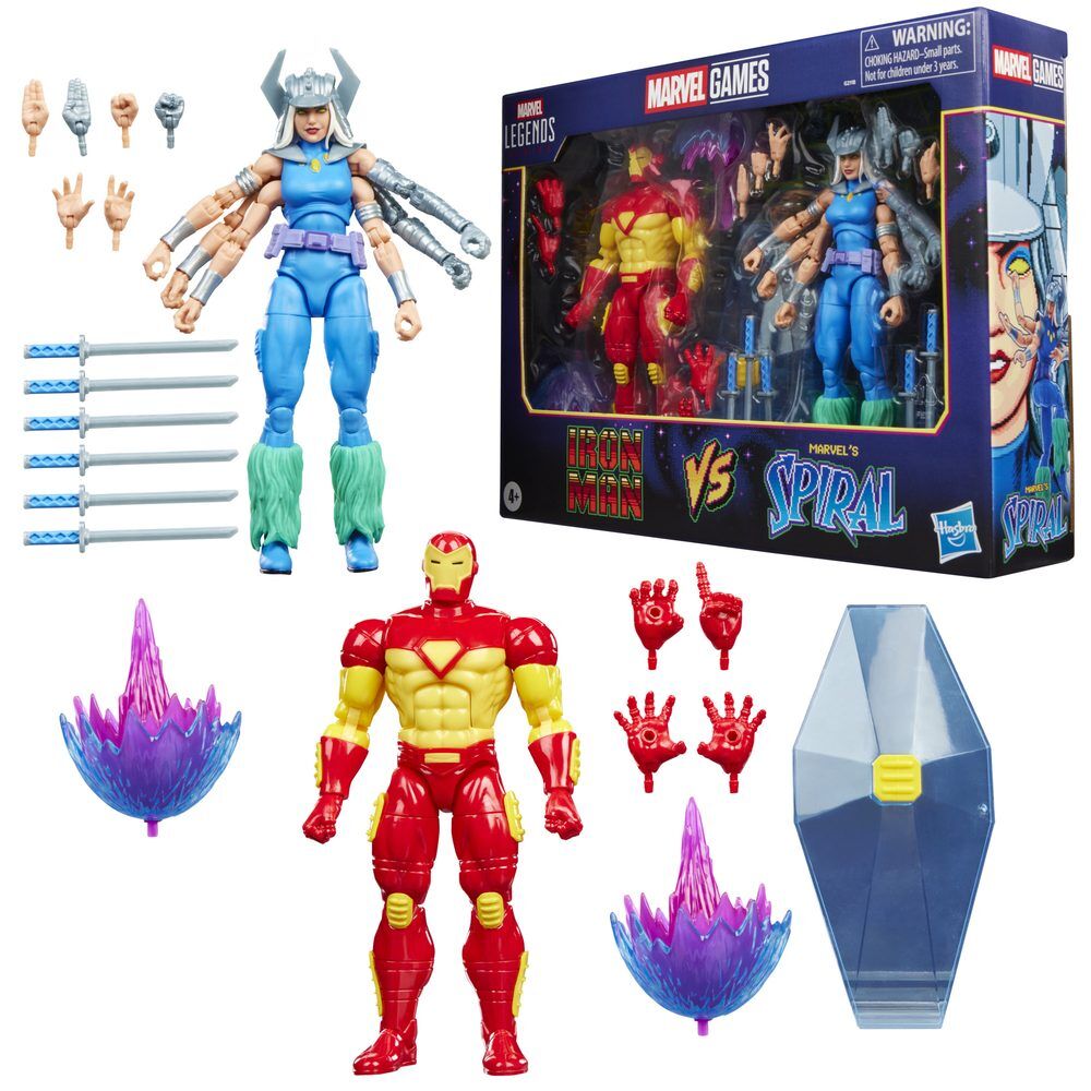 Marvel Games Marvel Legends Pack de 2 Figuras Iron Man & Marvel's Spiral 15 cm