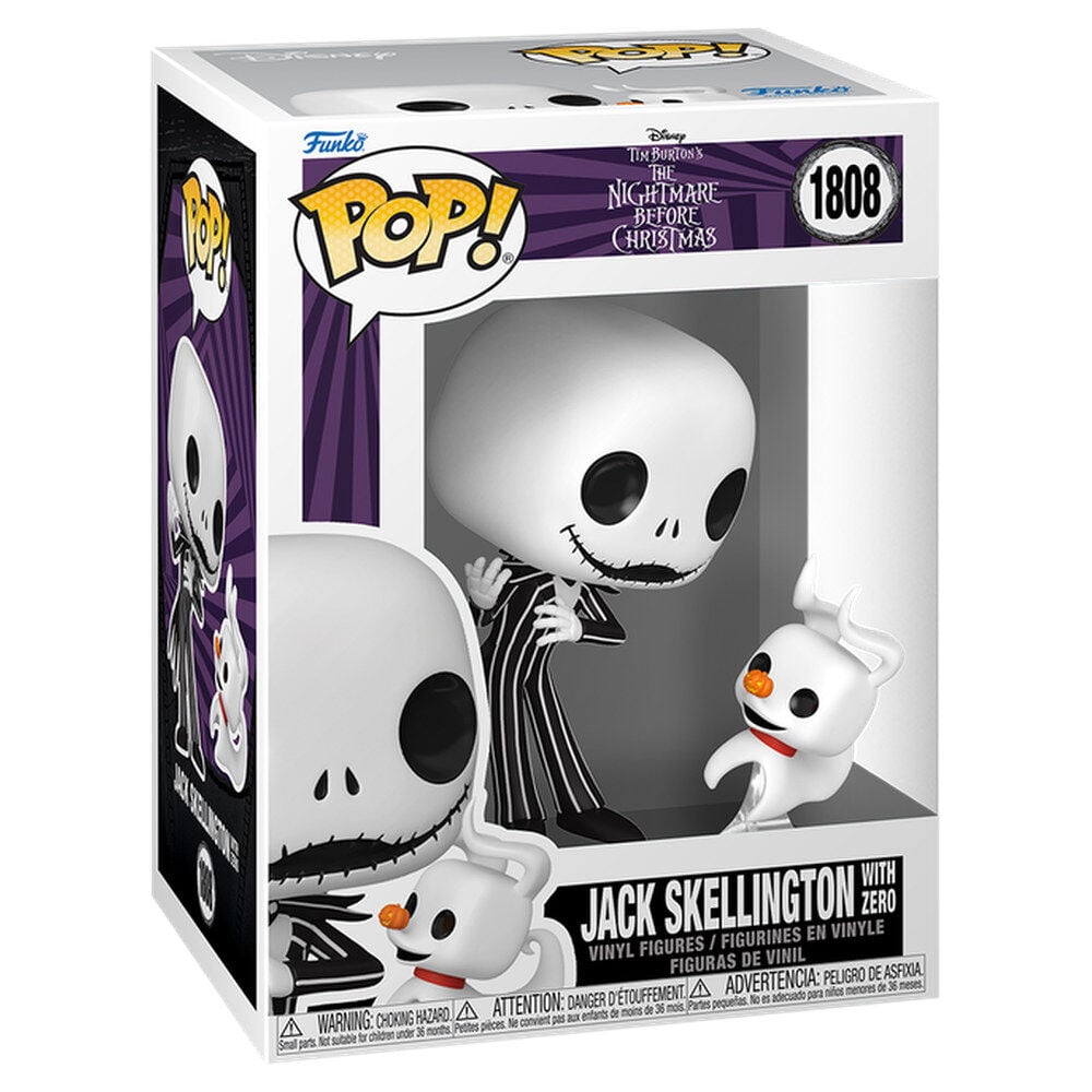 Pesadilla antes de Navidad Figura POP! & Buddy Vinyl Jack & Zero 9 cm