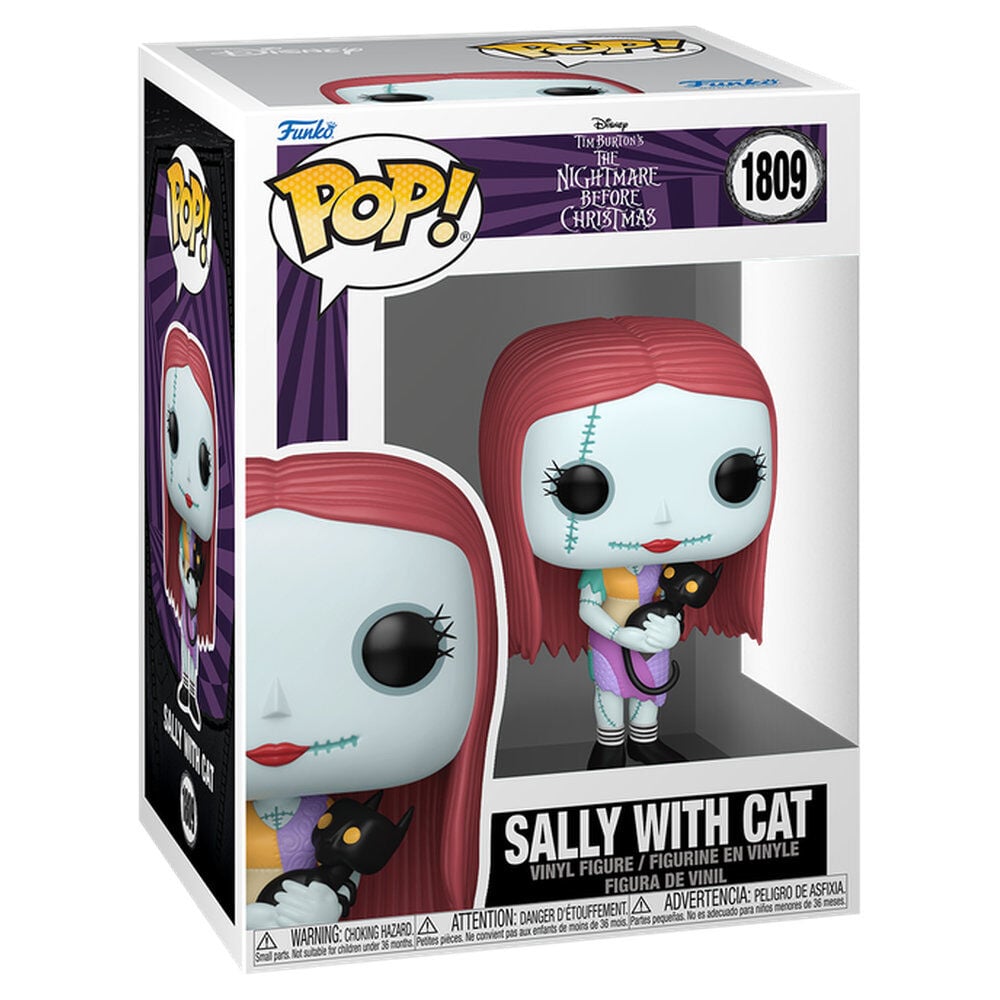 Pesadilla antes de Navidad Figura POP! Vinyl Sally with Cat 9 cm