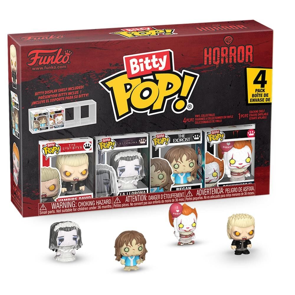 Horror Pack de 4 Figuras Bitty POP! Vinyl David 2,5 cm