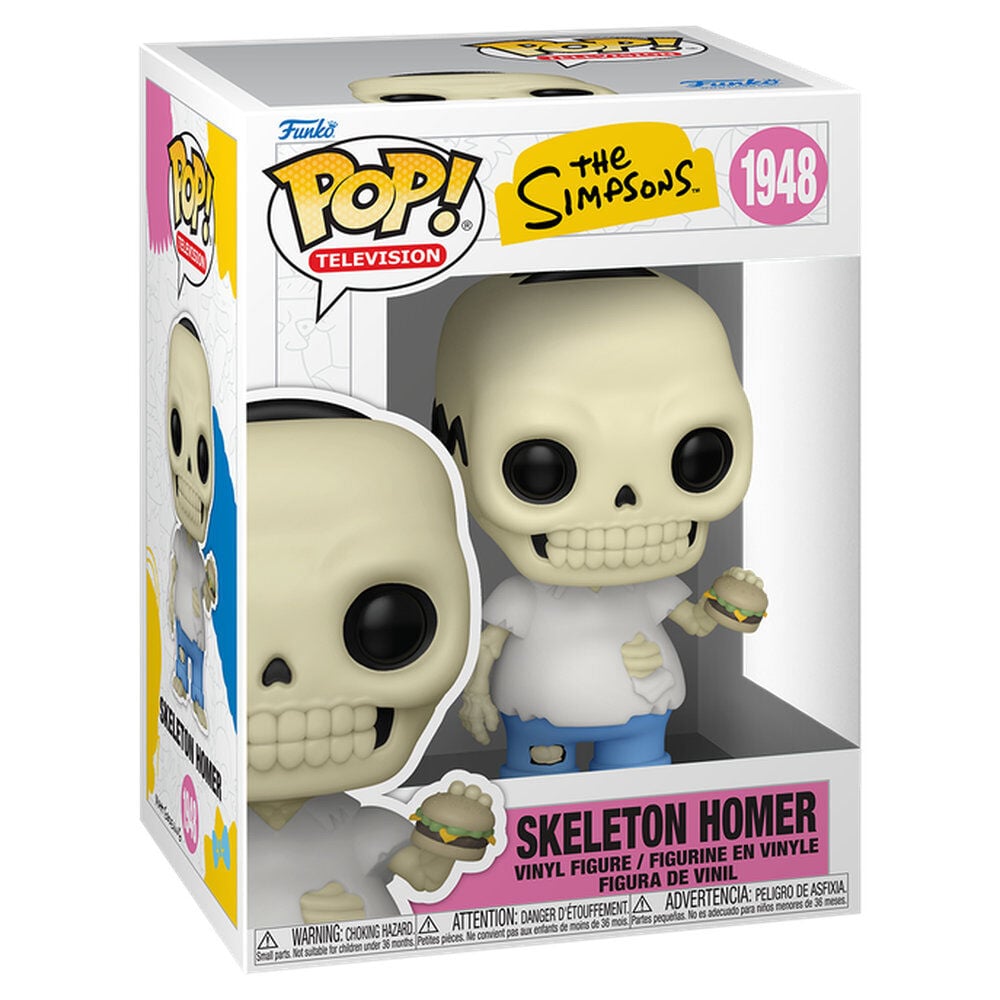 Los Simpson Figura POP! Animation Vinyl Skeleton Homer 9 cm