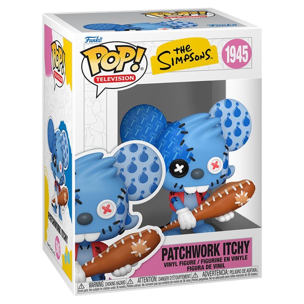 Los Simpson Figura POP! Animation Vinyl Itchy Patchwork 9 cm
