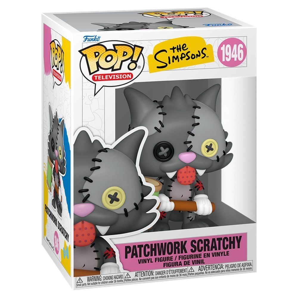 Los Simpson Figura POP! Animation Vinyl Scratchy Patchwork 9 cm