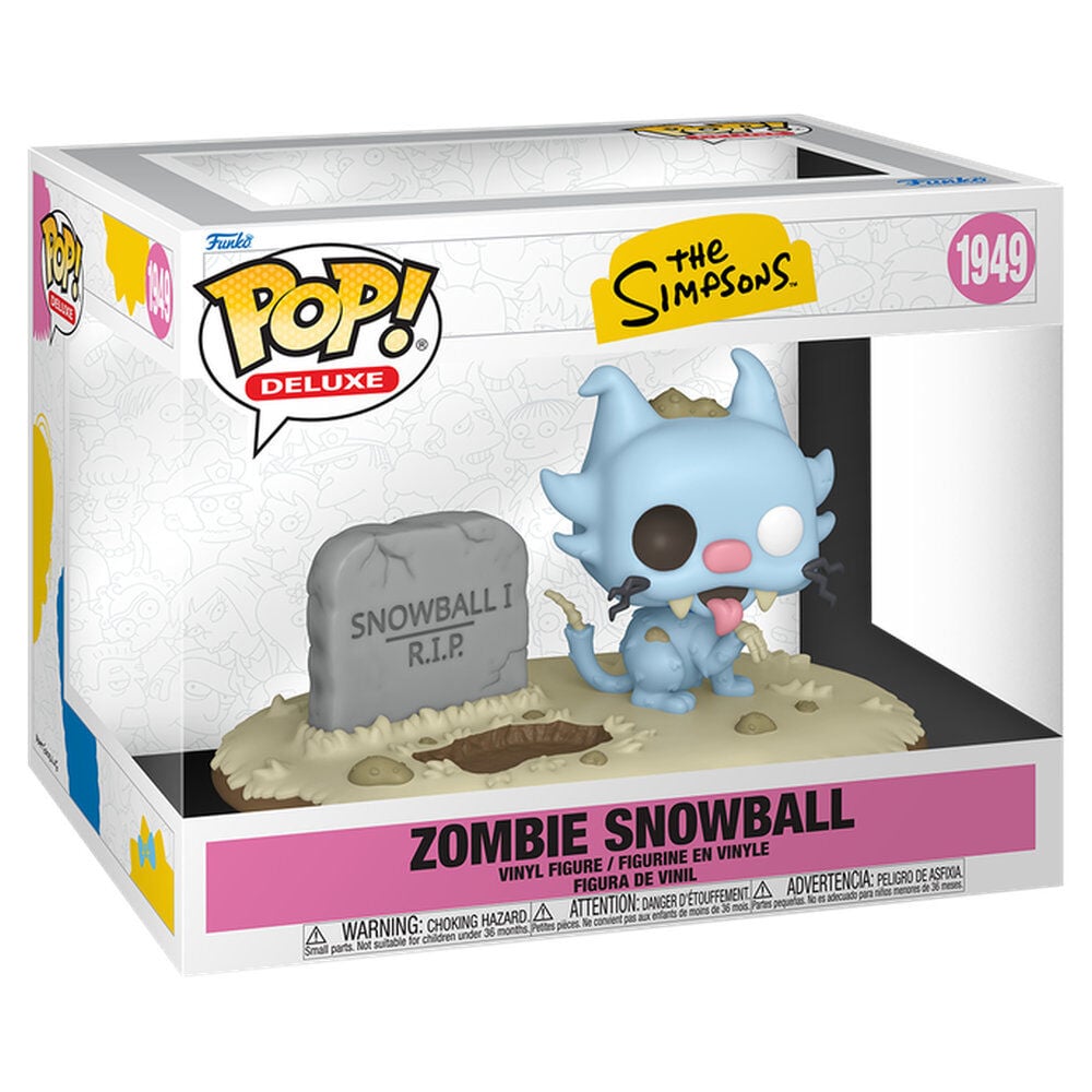 Los Simpson Figura POP! Deluxe Vinyl Zombie Snowball 9 cm
