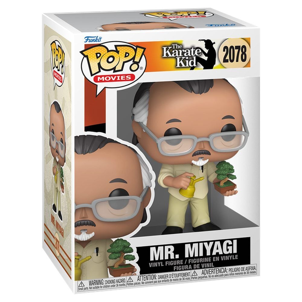 Karate Kid POP! Movies Vinyl Figura Mr. Miyagi w/BT 9 cm