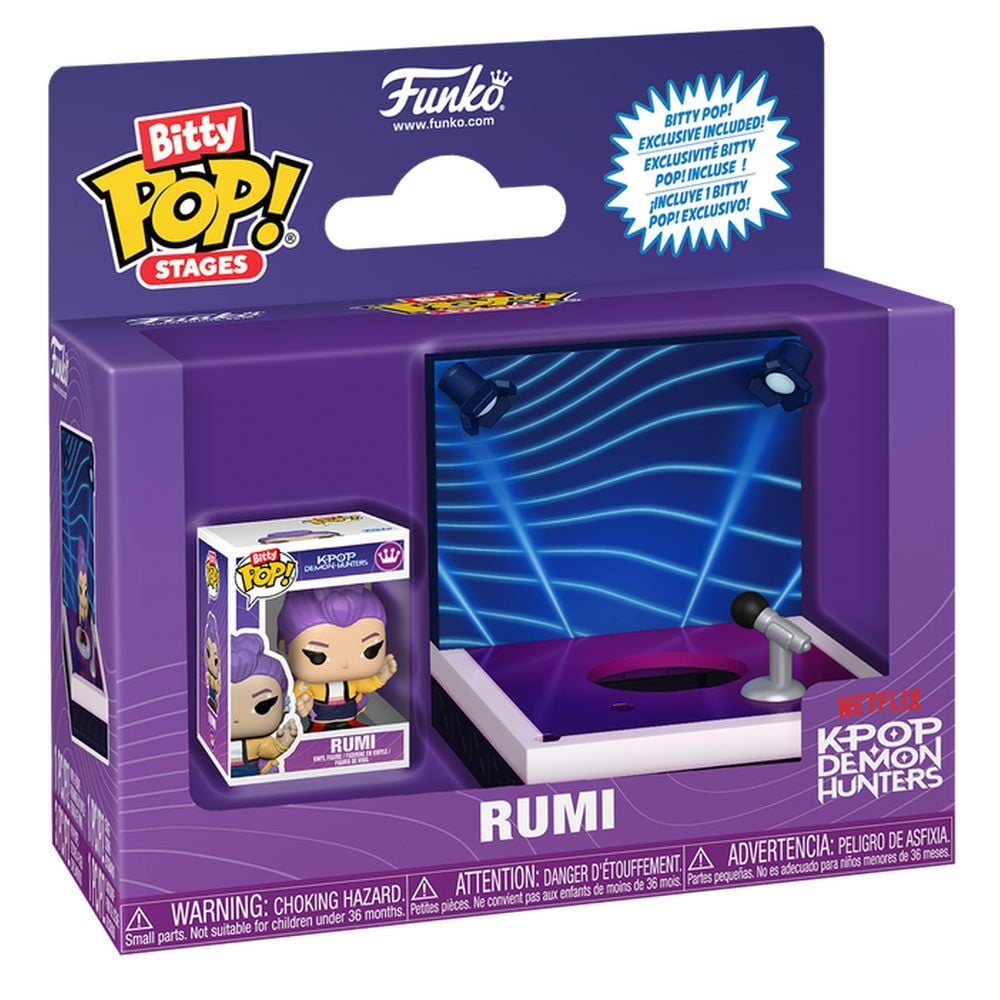 KPop Demon Hunters Bitty POP! Stages Vinyl Figuras Rumi 2,5 cm