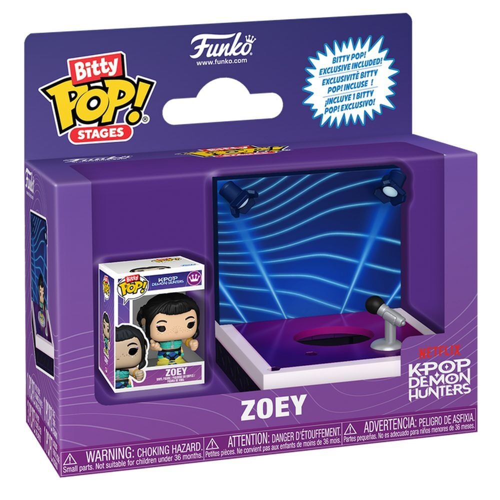 KPop Demon Hunters Bitty POP! Stages Vinyl Figuras Zoey 2,5 cm