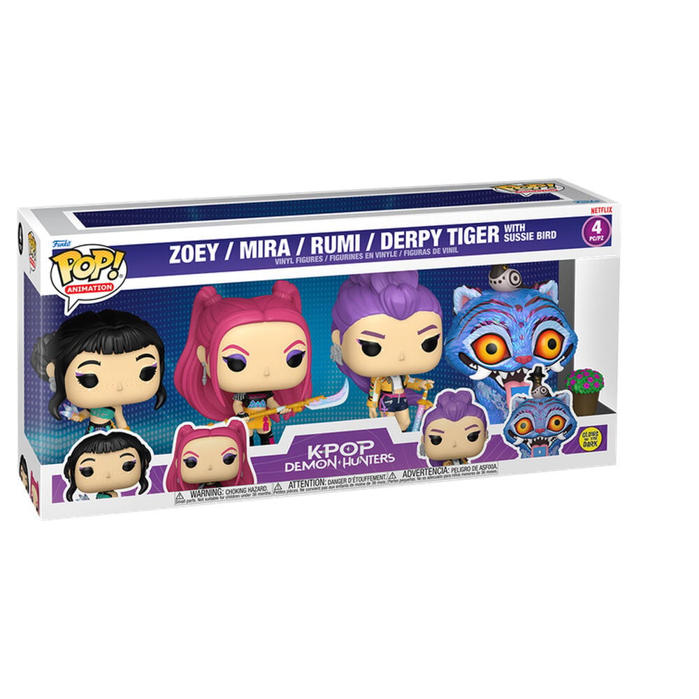 KPop Demon Hunters POP! Vinyl pack de 4 Figuras KPOP DH
