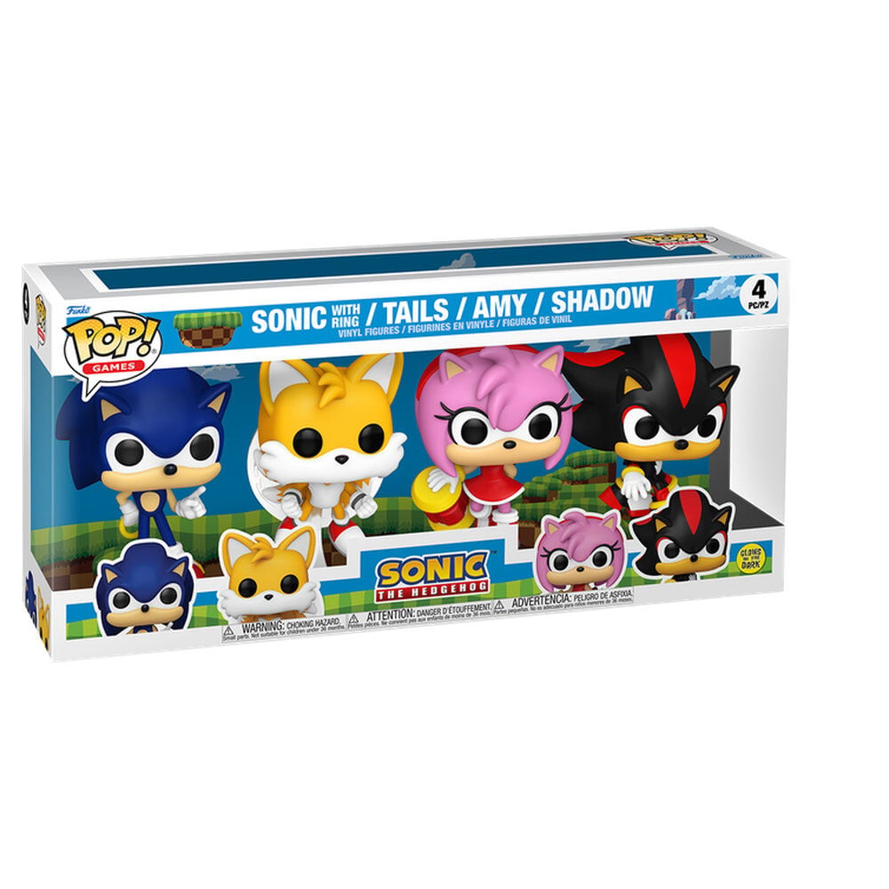 Sonic - The Hedgehog POP! Vinyl pack de 4 Figuras Sonic