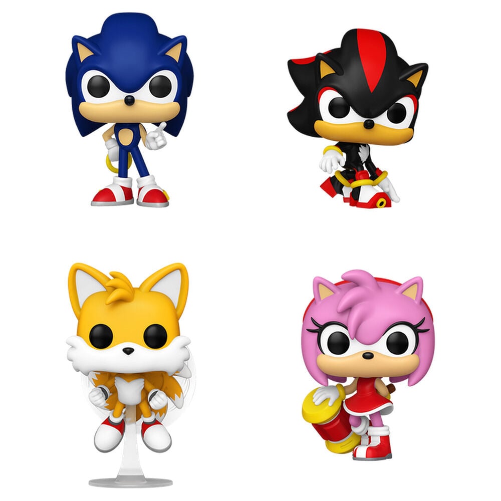 Sonic - The Hedgehog POP! Vinyl pack de 4 Figuras Sonic
