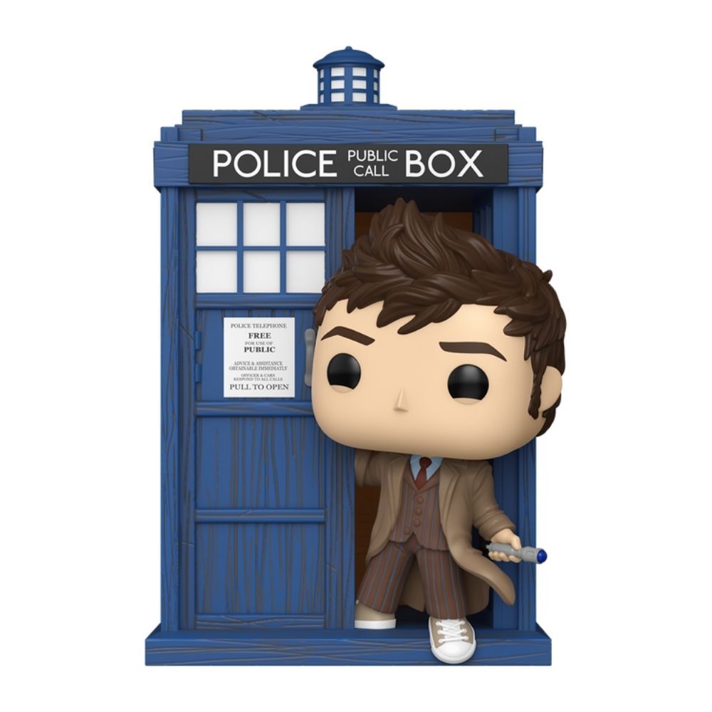 Doctor Who POP! Rides Deluxe Vinyl FiguraTenth Doctor with TARDIS 9 cm