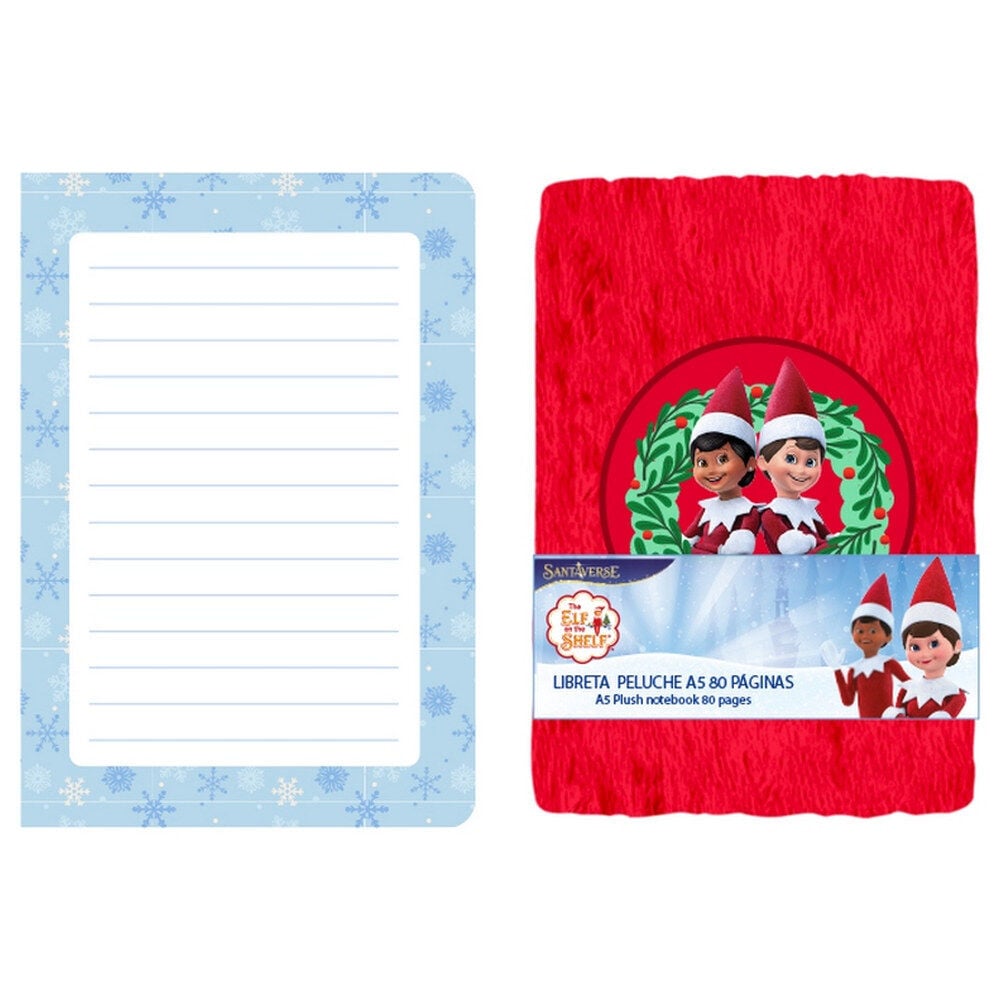 Cuaderno peluche A5 Elf On the Shelf Frikytopia