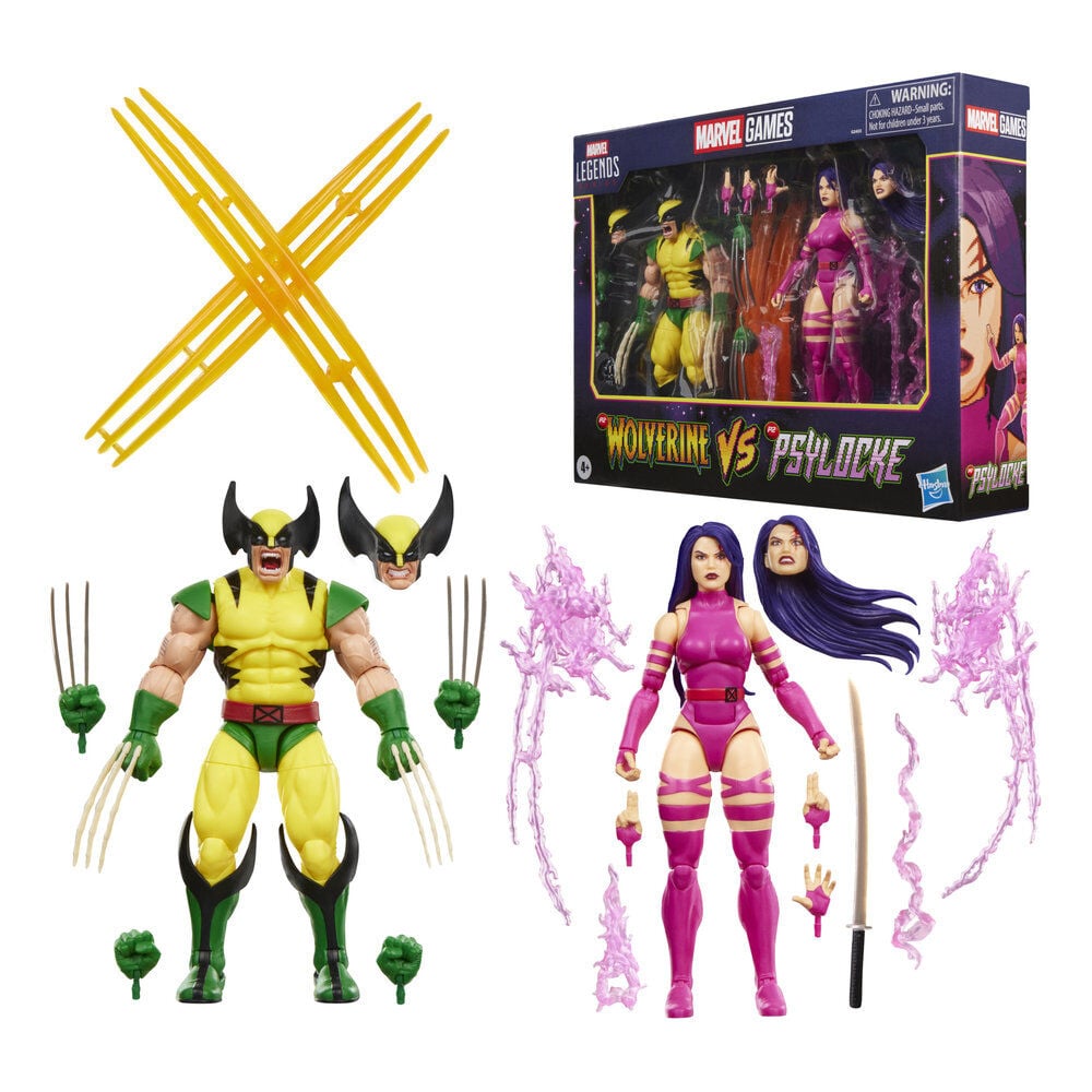 Marvel Games Marvel Legends Pack de 2 Figuras Wolverine & Psylocke 15 cm