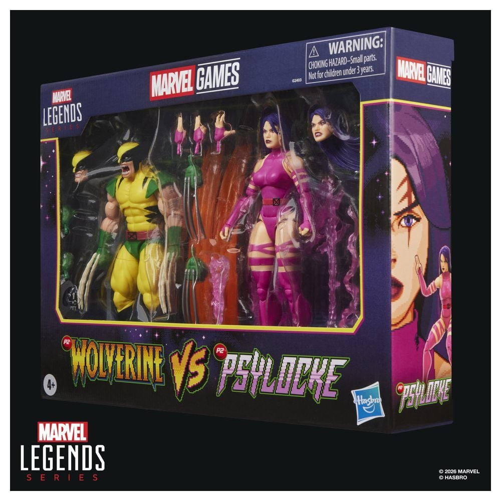 Marvel Games Marvel Legends Pack de 2 Figuras Wolverine & Psylocke 15 cm