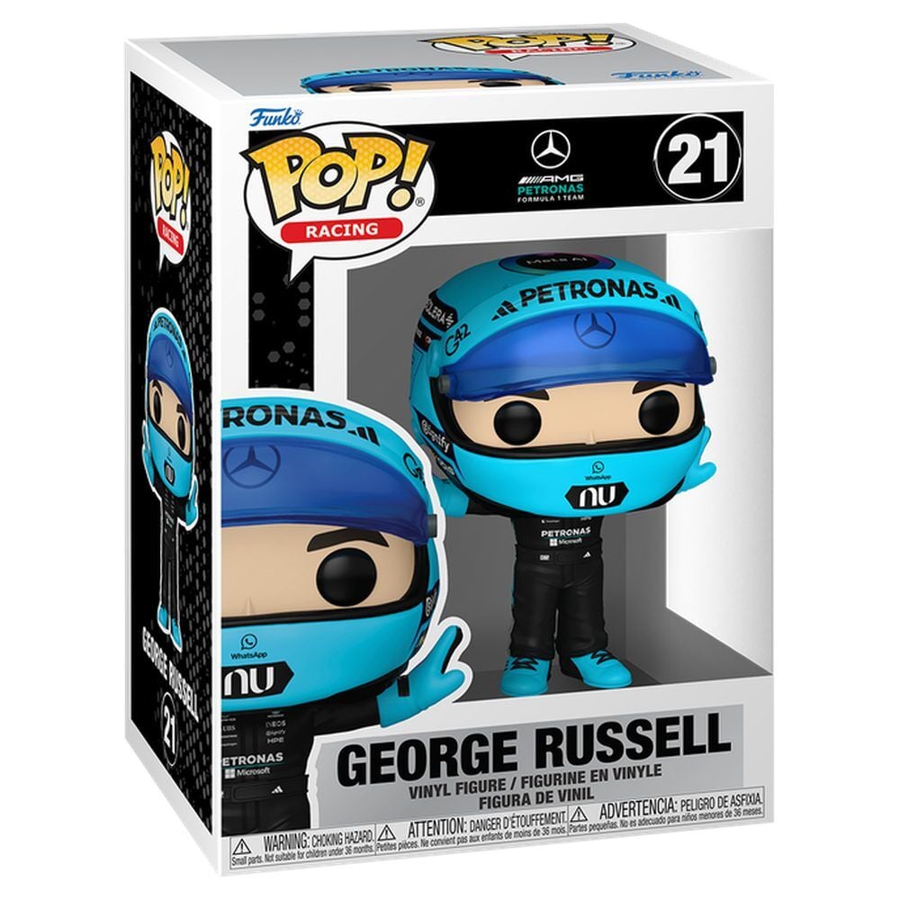 Formular 1 POP! Racing Vinyl Figura Mercedes Benz - George Russell (T-Pose) 9 cm