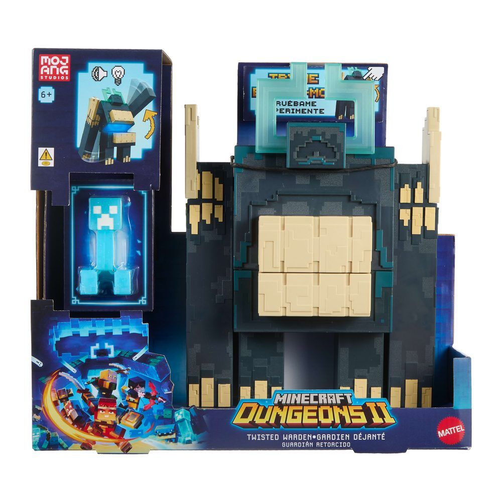 Minecraft Dungeons II Figura con Luz y Sonido Twisted Warden