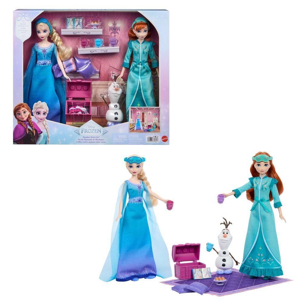 Blister Elsa e Ana Festa de Pijamas Frozen Disney