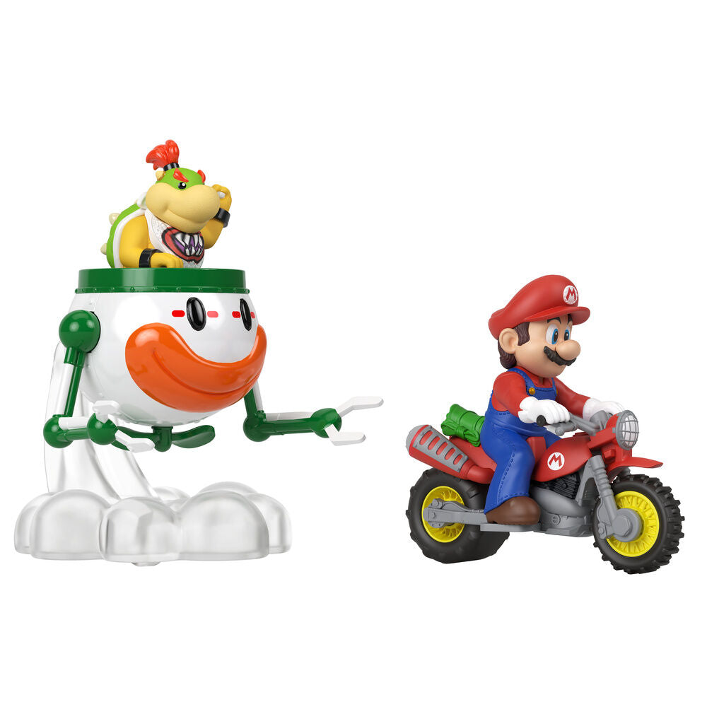 Blister figuras Bowser Jr. & Mario Super Mario Galaxy Hot Wheels
