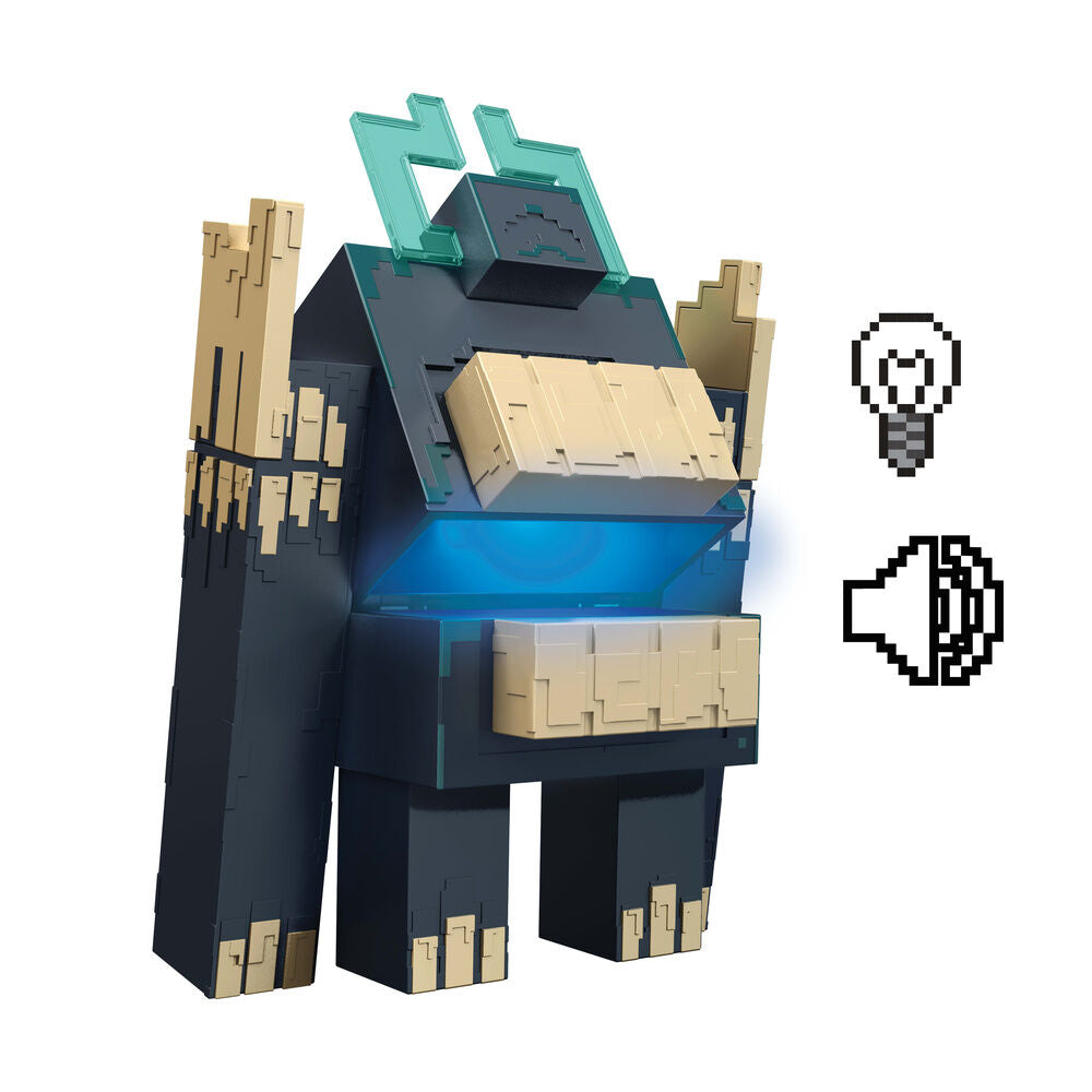 Minecraft Dungeons II Figura con Luz y Sonido Twisted Warden