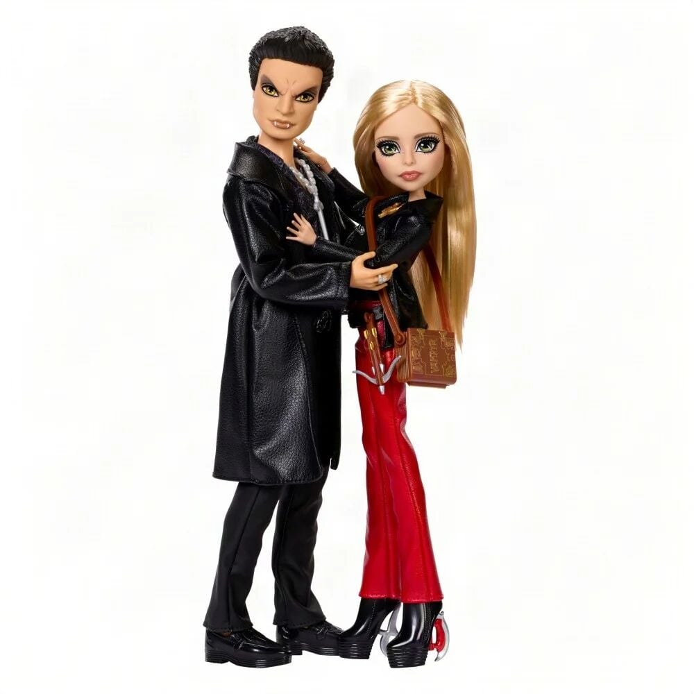 Set 2 muñecos Buffy & Angel Buffy Cazavampiros Monster High Skullector