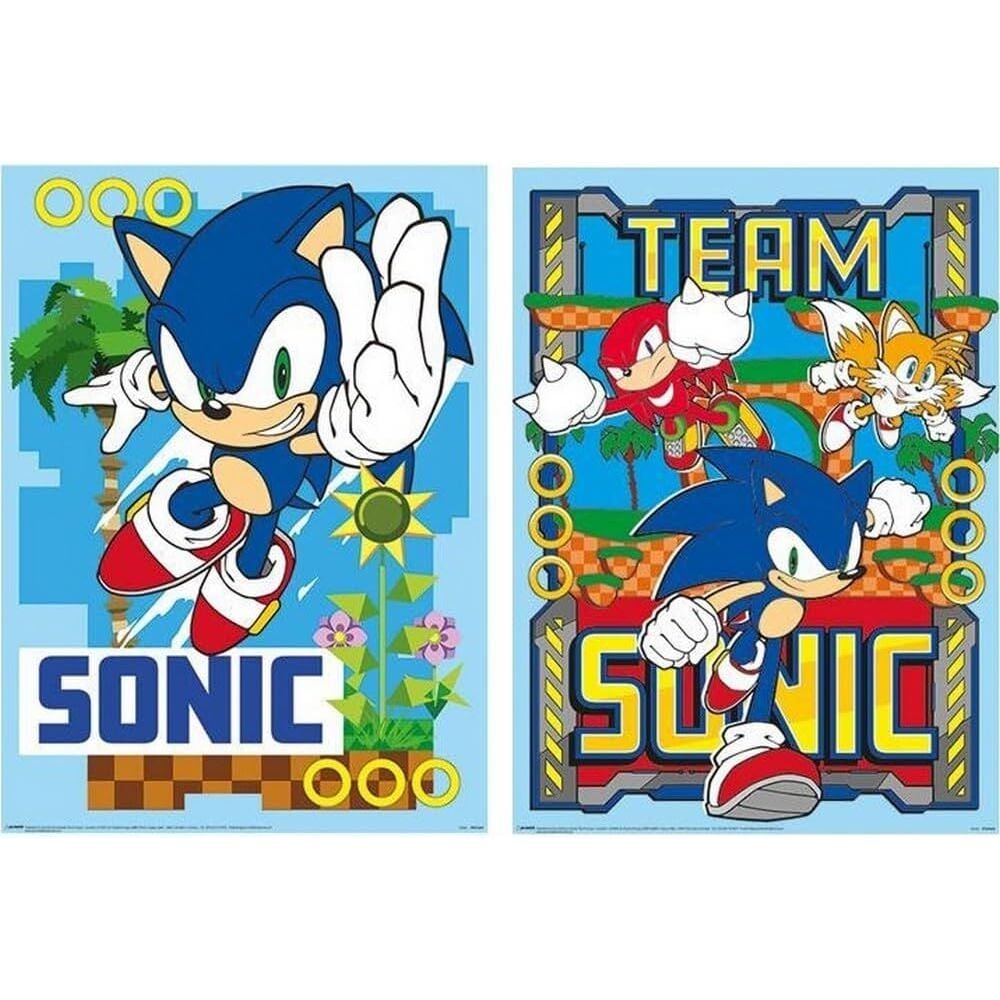 Set 2 posters Sonic The Hedgehog